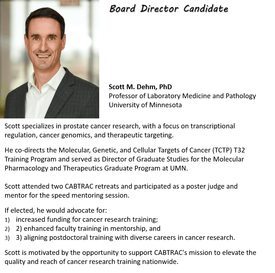 Smiling man headshot with cancer research biography