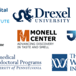 Logos of Philadelphia medical and research institutions